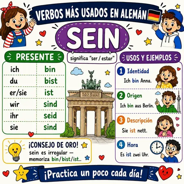 Mapa mental: verbo SEIN
