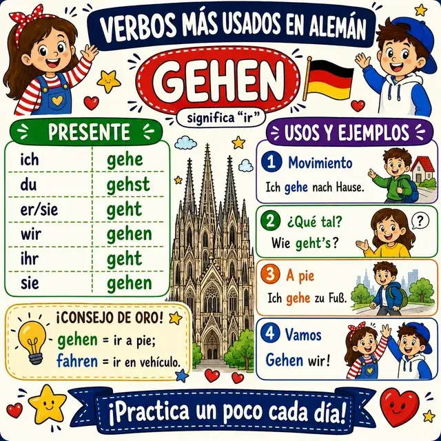 Mapa mental: verbo GEHEN
